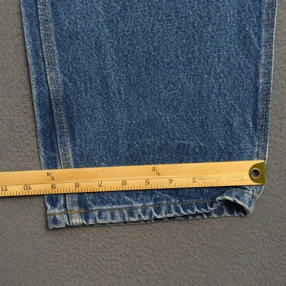Carhartt Jeans Men's 38x34 Fits 36x33 Blue Double Knee Dungaree Fit B07 DNM - Picture 10 of 12